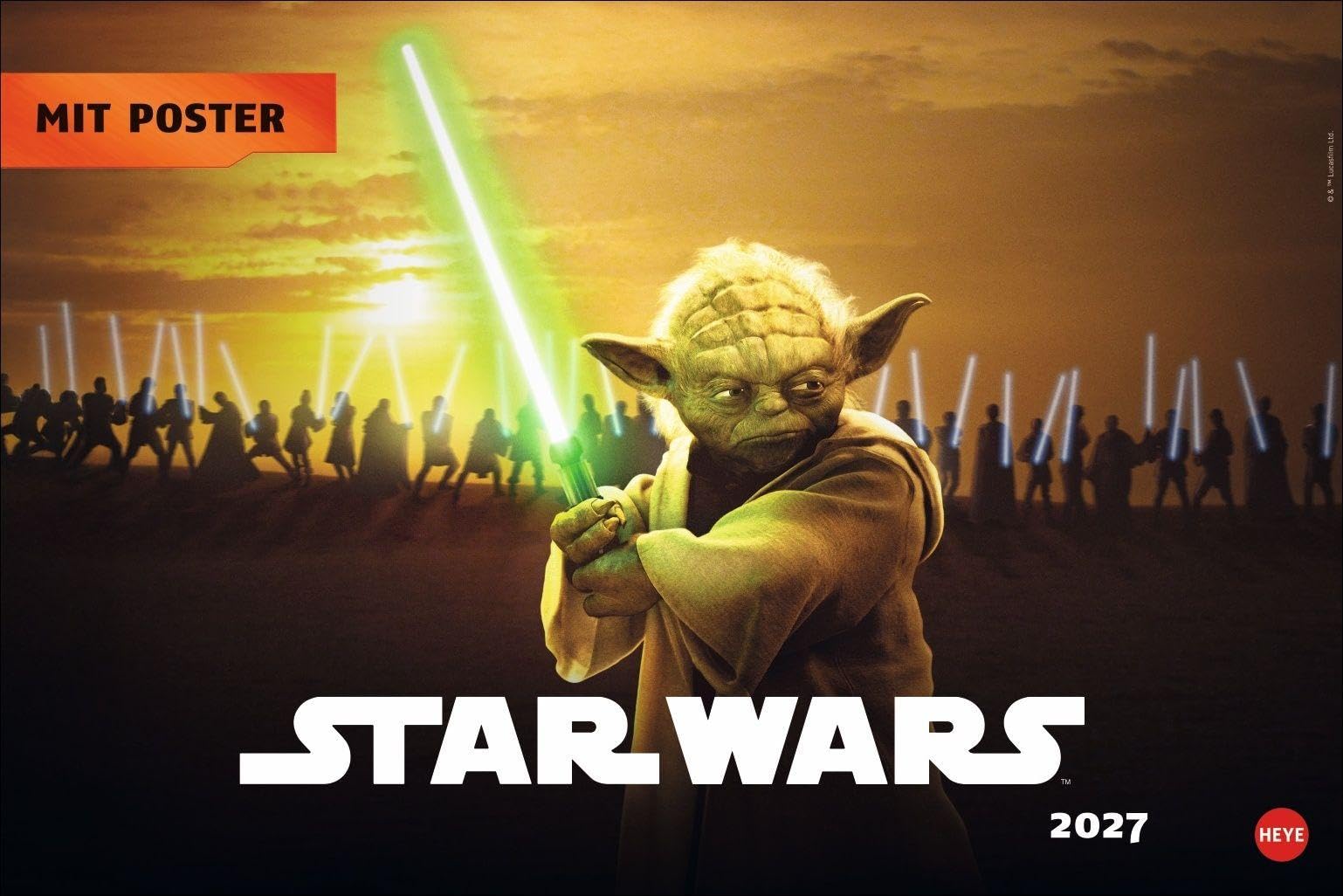 Star Wars Broschur XL Kalender 2027: Praktisch und ein absoluter Hingucker: Terminplaner groß mit den besten Szenen aus den Star Wars Filmen. Viel Platz für Termine für Star Wars Fans.