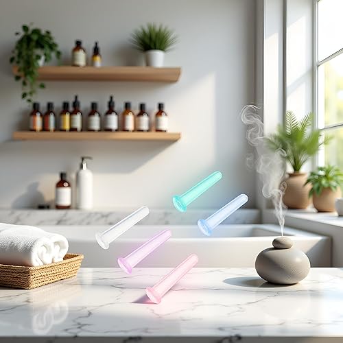 Miniatura 6 de Juroicessry Juego de 5 ventosas faciales de silicona para masajes antienvejecimiento, herramienta de belleza antienvejecimiento para cara, ojos,