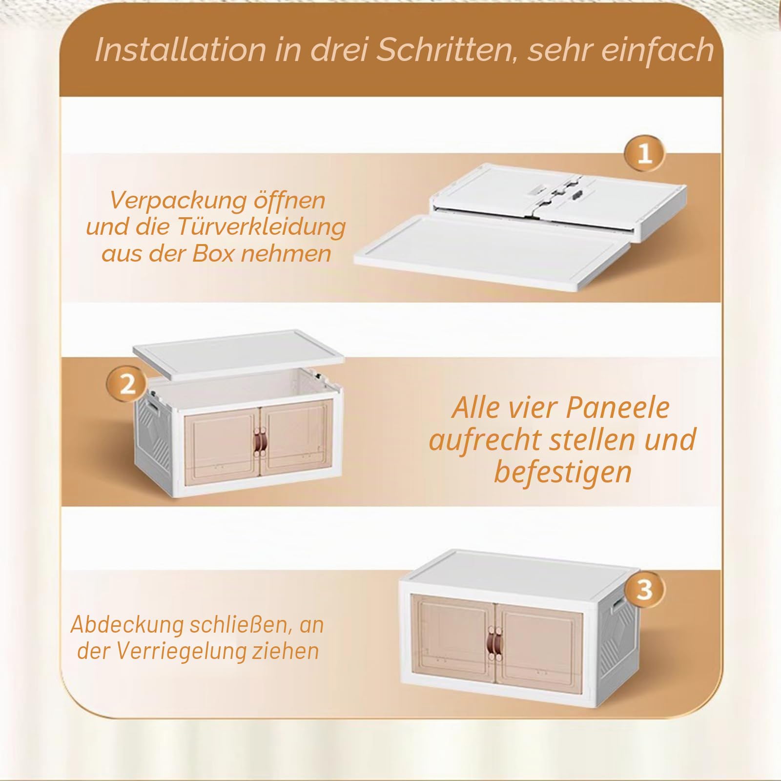 MECOLOR17.13Gal Installation freier Aufbewahrungsschrank, beweglicher Kunststoffschrank, Badezimmer Aufbewahrungsbox, Snack Spielzeug Klappschrank,geeignet für Familien und Schulen(2pack)