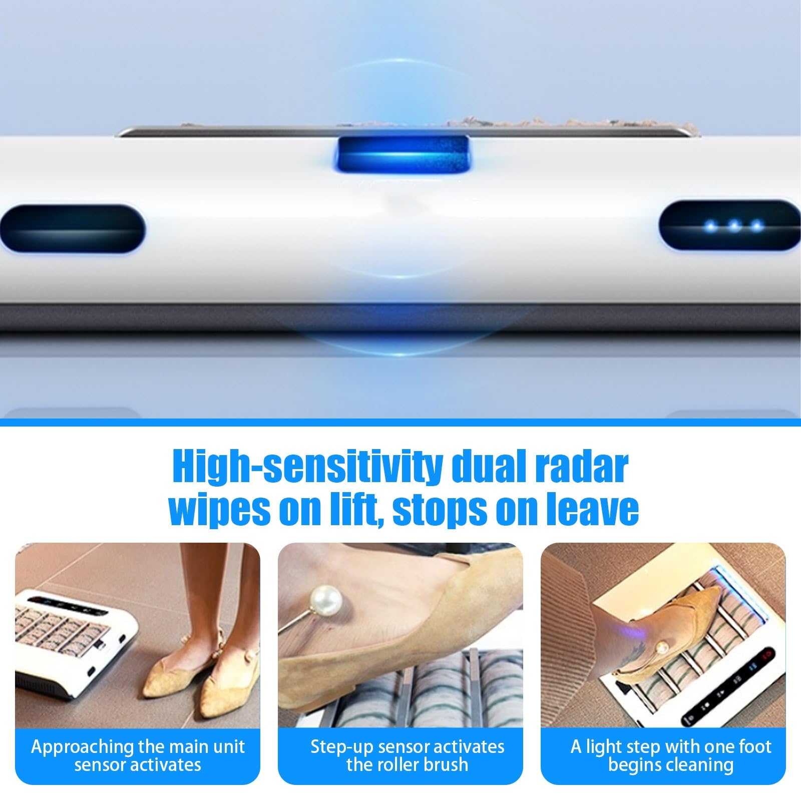 Limpiador automático de zapatos, máquina inteligente de limpieza de suela con cepillo giratorio, recargable, sin agua, manos libres para uso en la entrada de la puerta, no necesita agua