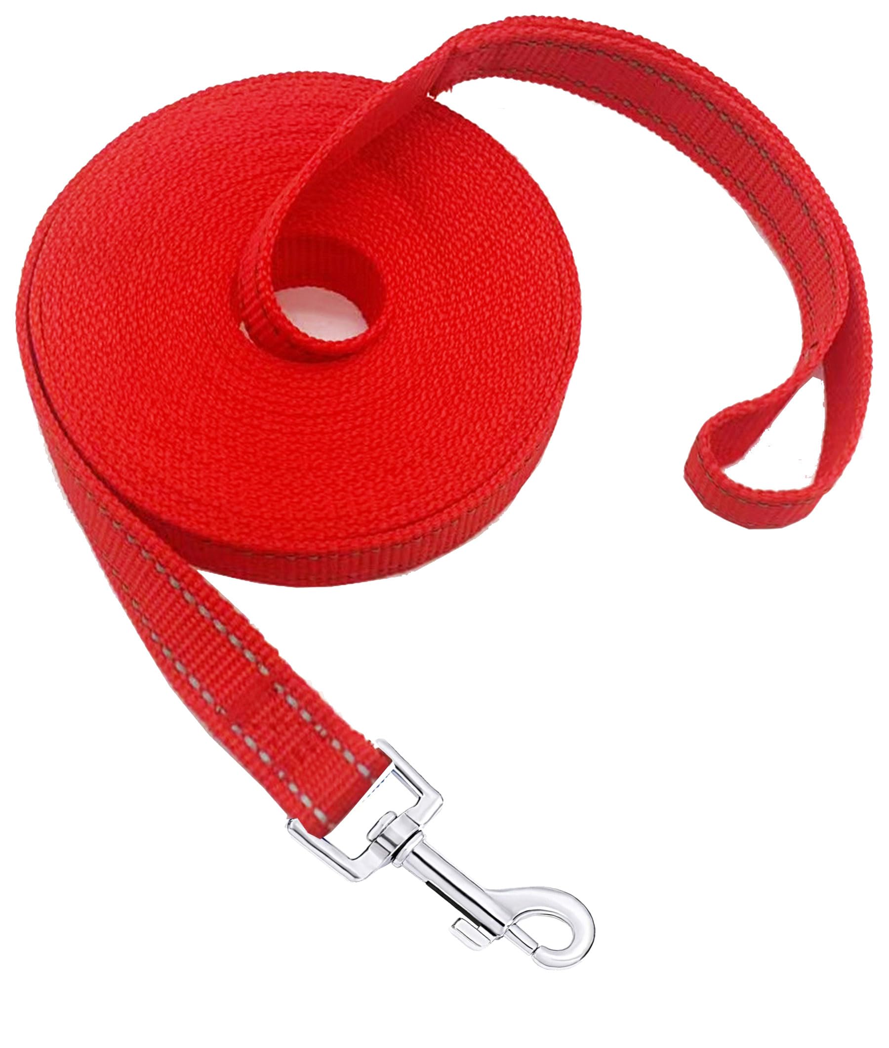 Nylon Training Dog Leash for Small Medium Dogs, 15ft 20ft 30ft 50ft 100ft Reflective Long Leash Dog/Puppy Lead for Obedience Recall Training, Camping — image 1