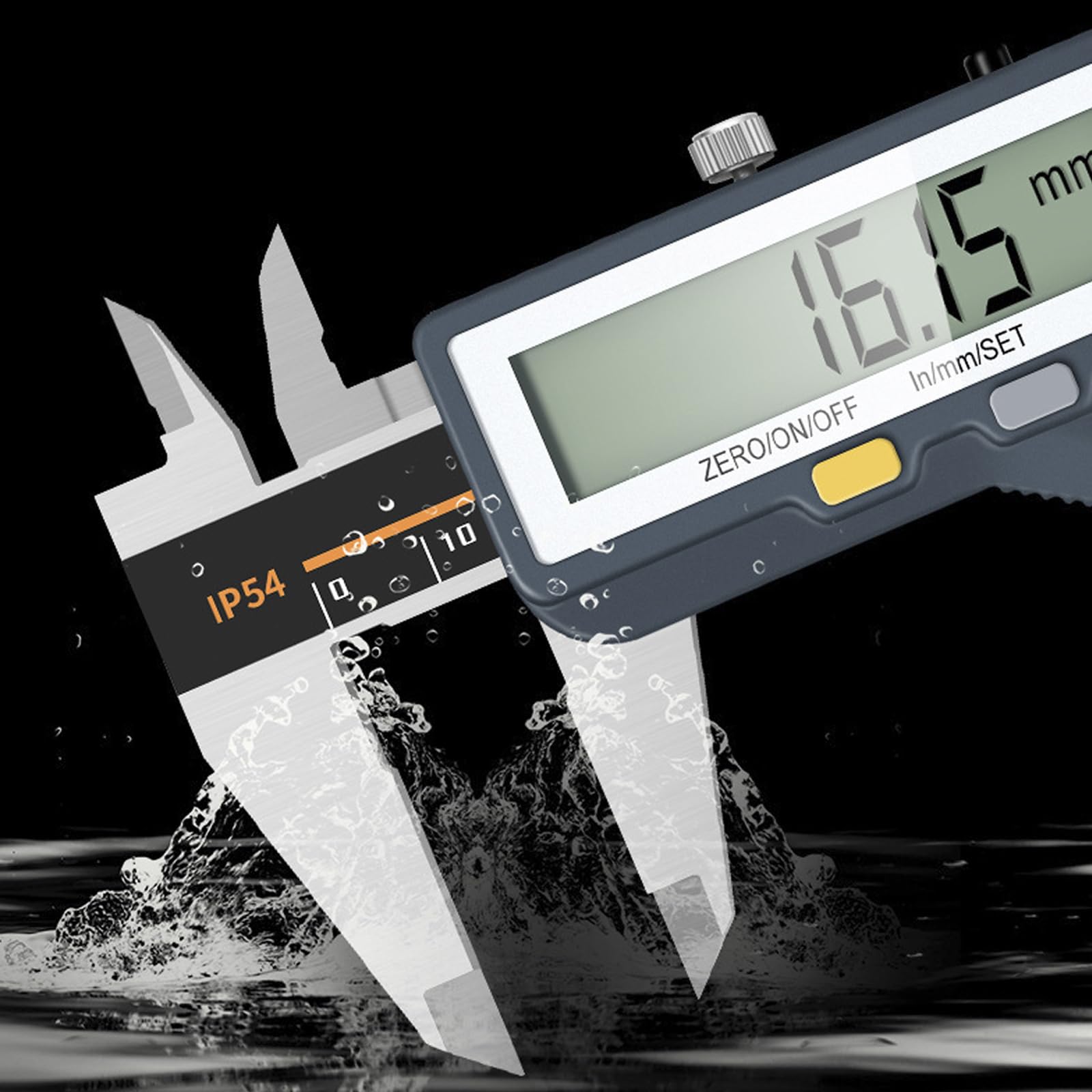 SWENEEN Digital Caliper Measuring Tool With Bluetooth,Ip54 Waterproof Stainless Steel Professional Vernier Caliper Digital Micrometer For Diy/Jewelry/3D Printing,Inch/Mm Conversi,150mm/6in