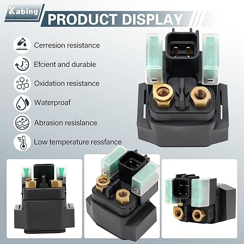Miniatura 4 de Relé solenoide de arranque para Suzuki Quadsport LTZ 250 Ozark LTF 250 SV650 SV1000S DL650 V-Strom DL1000 Boulevard C90 para Yamaha Raptor 700 700R