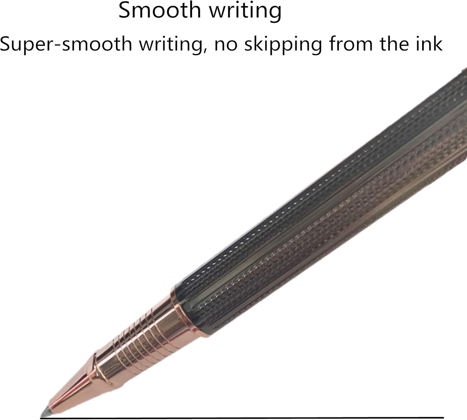 Rollerball Pen Gift Set for Men Women Executive Home Office Use, with Gift box Refillable 0.7mm Black Ink G5(Dark Gray) - Image 3