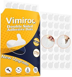 Sticky Dot Double Sided – 140pcs Easy to Peel Sticky Adhesive Dots,Clear Removable Glue Poster Dots Double Sided for Crafts, Posters, Balloons, and DIY Projects
