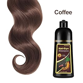 Yocisku Hair Dye, Hair Dye Shampoo for Women & Men, Color Shampoo Hair Dye 16.9 Fl Oz, Safe and Natural Champu Para Canas (Coffee)