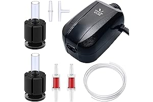 Uniclife Aquarium Sponge Filter with Adjustable 4 LPM Oxygen Pump