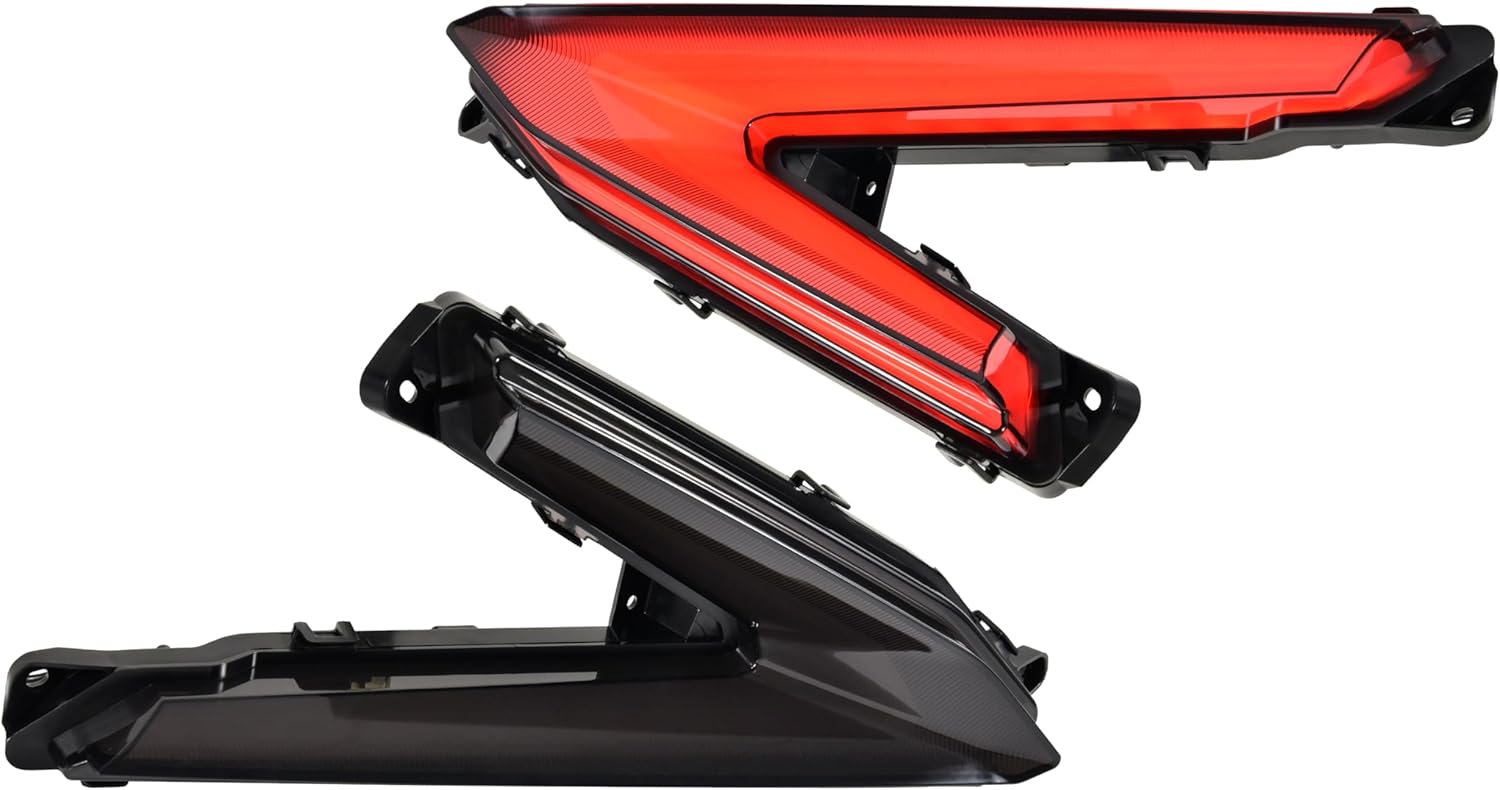 Smoked LED Taillights Assembly for Can-Am Maverick R 24 25, Left And Right Taillights Brake Stop Tail Lights Rear Lamps for Can-Am Maverick R X RS 2024+ Accessories, 2 PCS, Replace 710007647