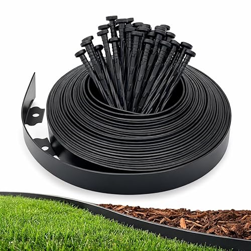 Gardzen 1.5" x 33' Landscape Edging Kit, Garden Edging Coil