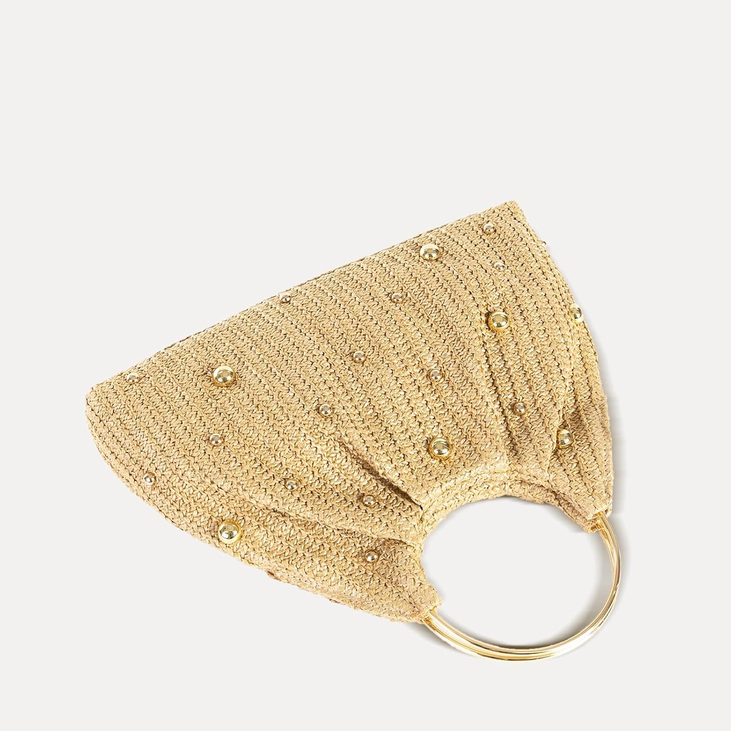 Raffia Bag for Women, Straw Beach Bag, Clutch Bag Suitable for Vacation Travel Daily