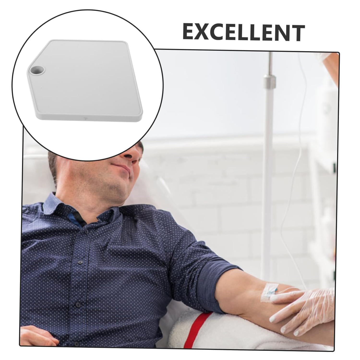 NOLITOY Infusion Stand Tray Plastic Serving Plate for Infusion Bottles Drip Easy to Install Smooth Edges for Use and Storage