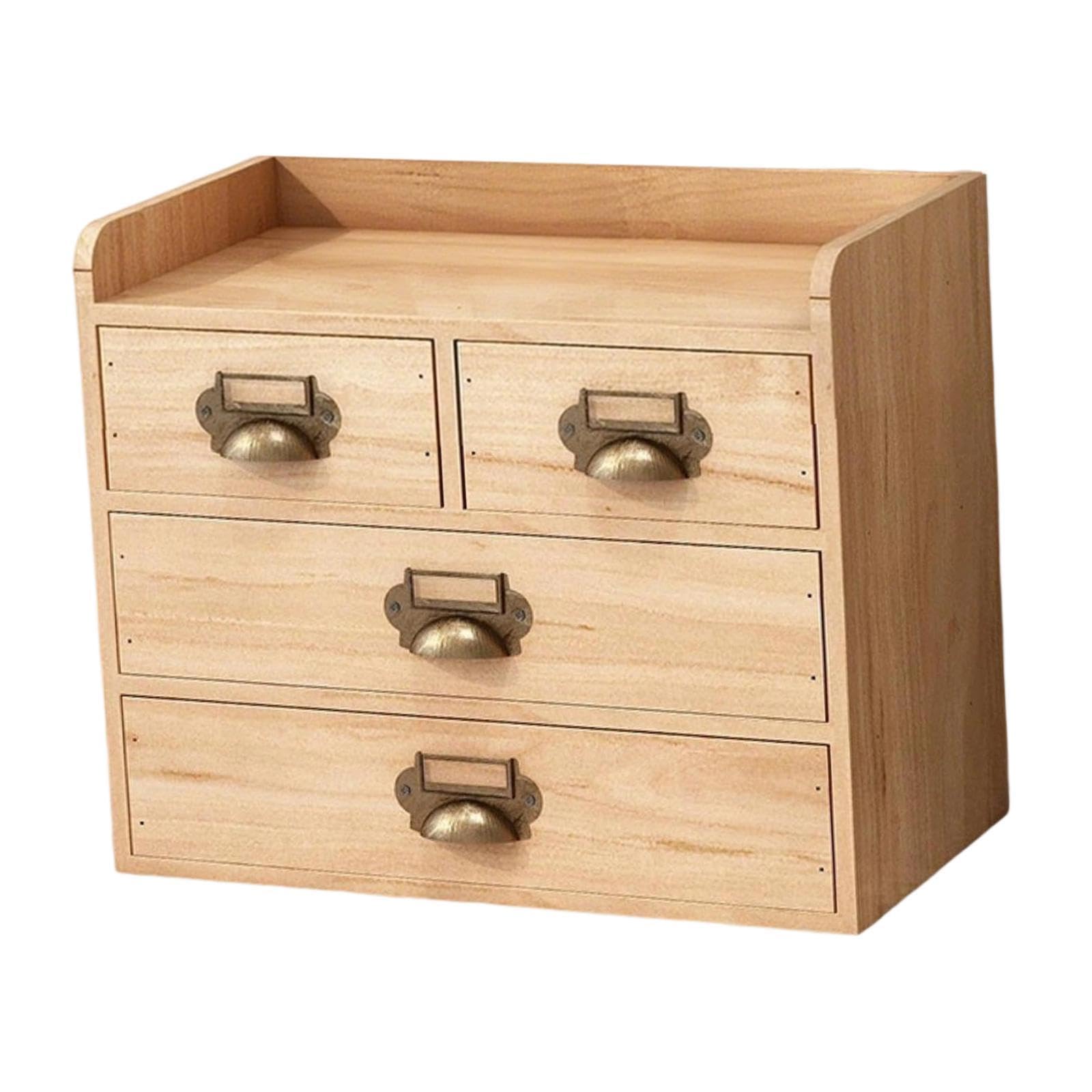 Sharplace Schreibtischschubladen-Organizer, Aufbewahrungsbox aus, platzsparend, Bauernhaus-Organisation, Tischschrank für Schminktisch, Schulschrank, Protokollfarbe