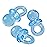 Super Z Outlet Mini Acrylic Baby Pacifiers for Baby Shower Decorations, Table Scatter, Party Favors, Games & Activities - 144 Pieces(Blue)