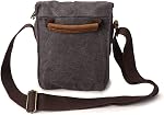 Sac/boîte à caméra, taille en cuir de toile vintage DSLR SLR Sac à frire pour Épaule Messenger