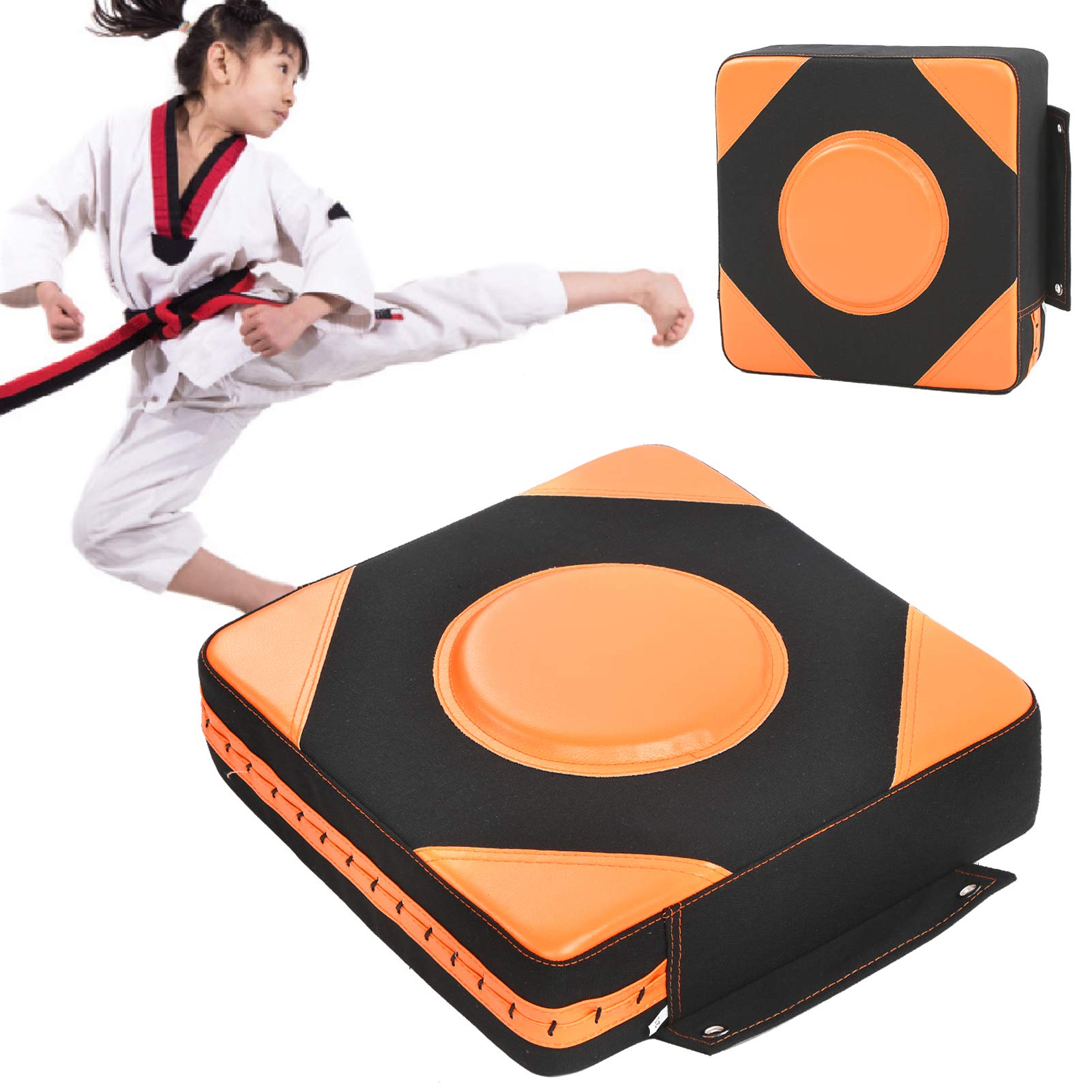 Saco de Boxeo, Saco de Boxeo de Pared, Mayor protección Esponja de Epe de Alta Elasticidad más Gruesa para Entrenamiento Diario en casa(Black Orange)