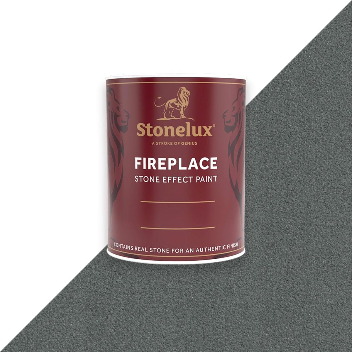 Stonelux Apsley 59 Stonelux® Fireplace Paint – Stone Effect Heat Resistant Paint For Fire Surrounds, Hearths And Inglenooks 1 Litre
