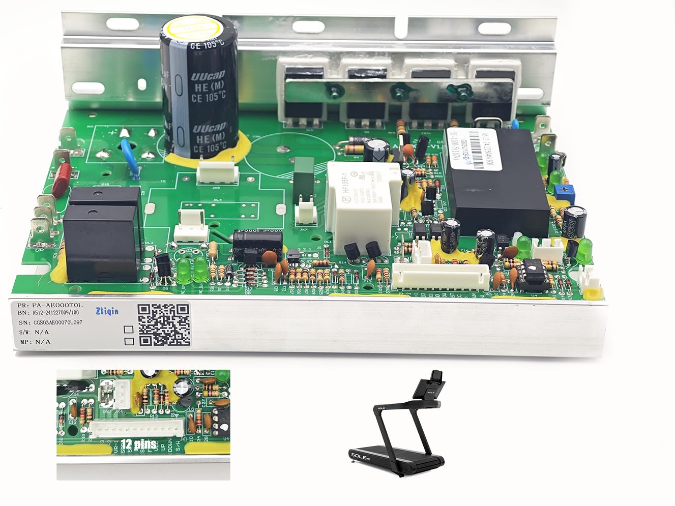 Photo 1 of PA-AE00070L YJ-2256L Treadmill Control Board Motherboard