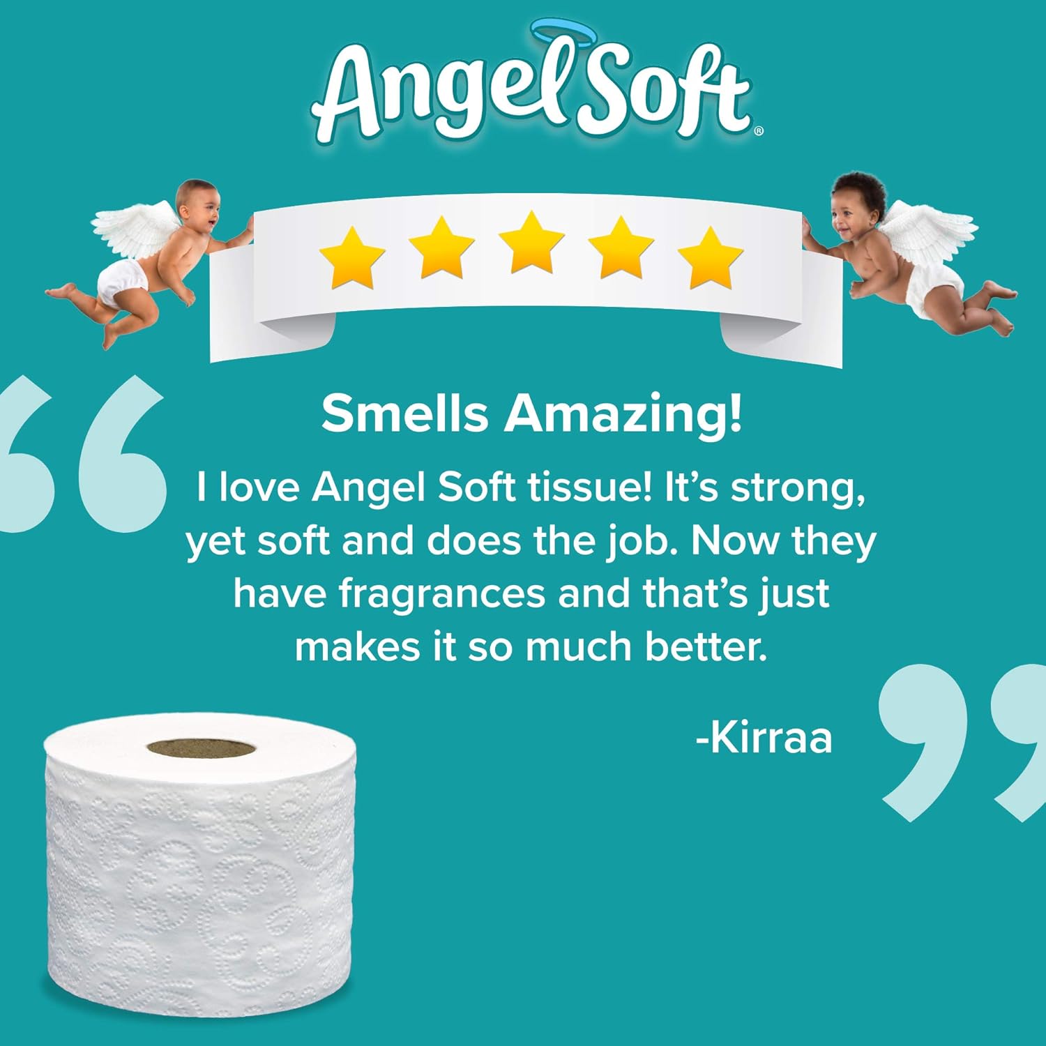 Amazon Com Angel Soft Toilet Paper With Fresh Lavender Scented Tube 12 Double Rolls 24 Regular Rolls 2 Ply Bath Tissue Health Household