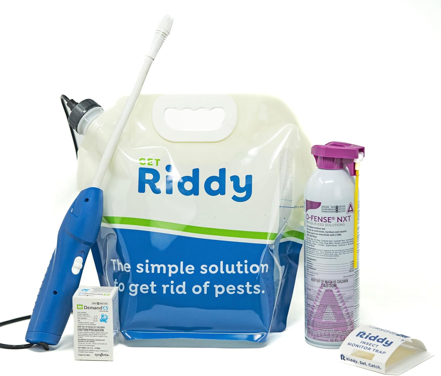 Riddy Pest ProKit, Effective Against 100+ Bugs, Includes Rechargeable Sprayer, Traps, Gloves & Tips Guide, Long-Lasting Barrier for Unwanted Pests Professional-Grade Treatment, Only for California