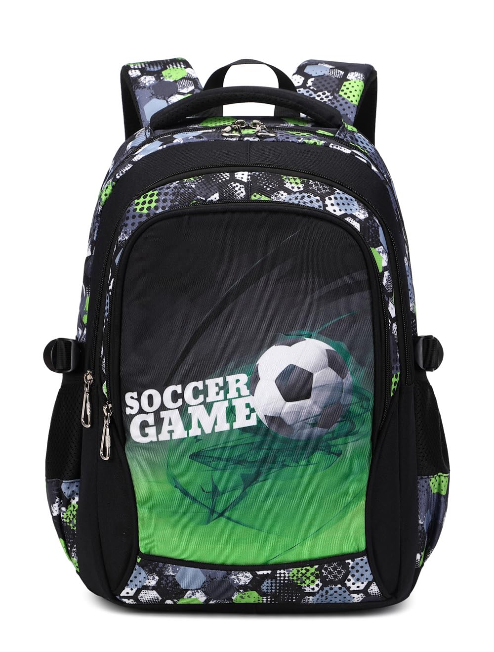 LmwzhBackpack For Boys Elementary School Bags Kids Bookbag Waterproof Lightweight Durable Green （18Inch）