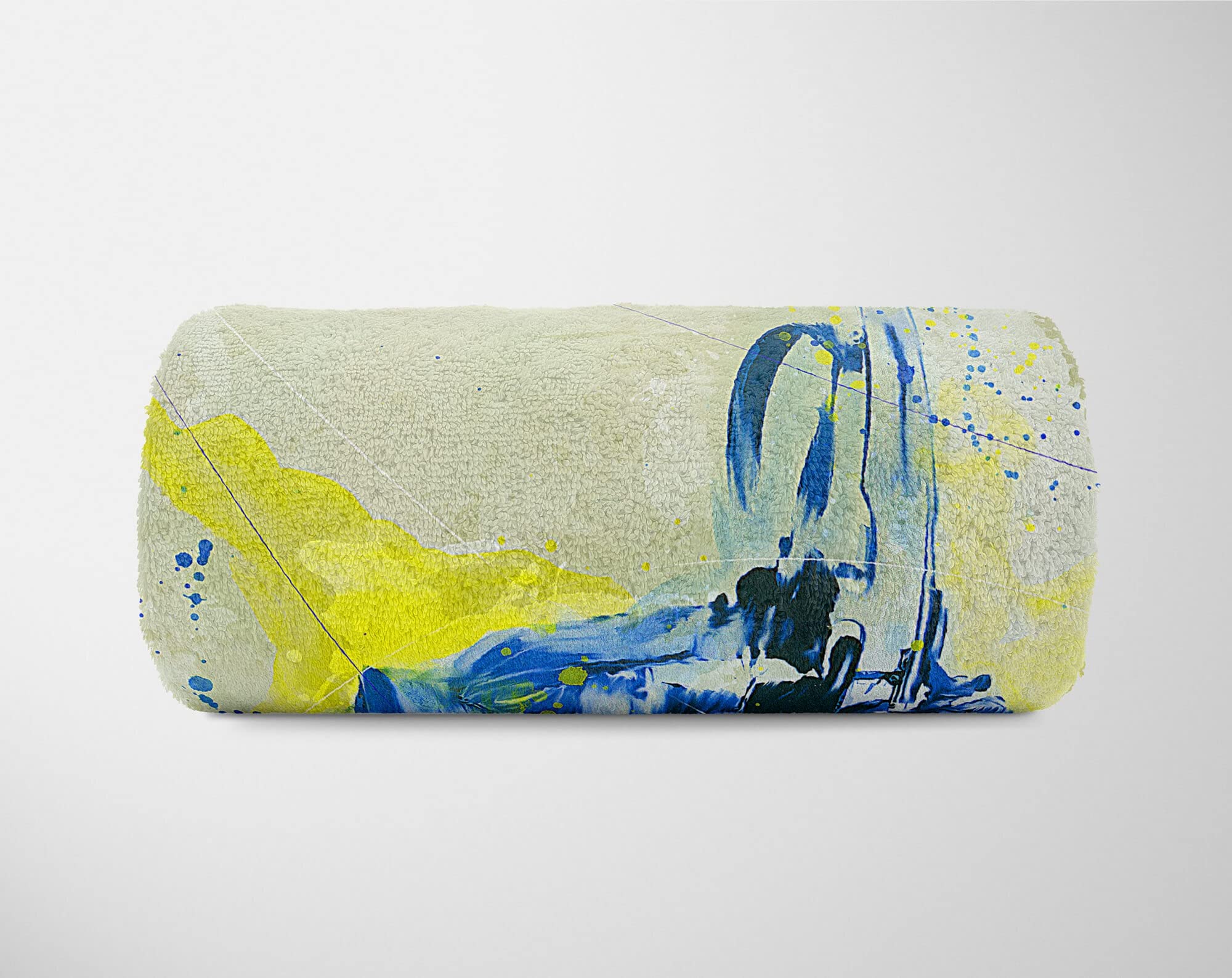 SplashArt Sport Handtuch Strandhandtuch Saunatuch Kuscheldecke Kunstvoll Biathlon I Sport Größe 180 x 130 cm (Tagesdecke - Sherpa Flies)
