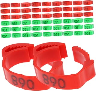 Hohopeti 200 Pçs Acessórios Vermelhos Pulseira Suprimentos Acessórios De Frango Para Galinhas Marcadores De Perna De Frango Faixas De Perna De Frango Faixas De Pé De Faixas De