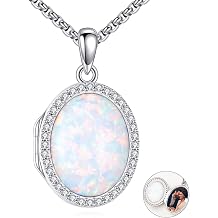 ONEFINITY Locket Necklace Photo Necklace Memorial Jewelry Gifts for Women Mom Wife