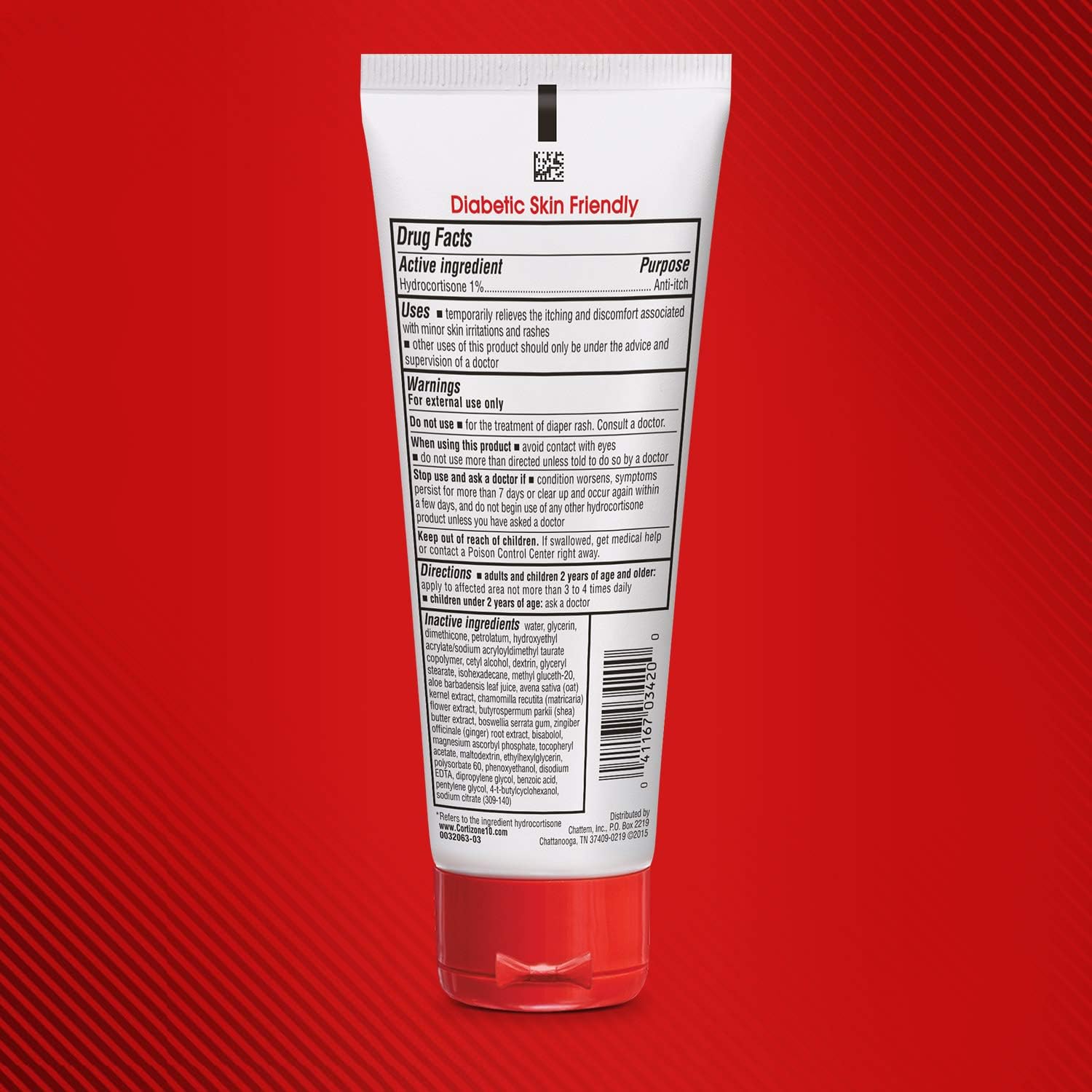 Cortizone 10 Lotion for Diabetics' Skin 3.4 oz., Maximum Strength 1% Hydrocortisone With Vitamins C & E (Pack of 2) : Health & Household