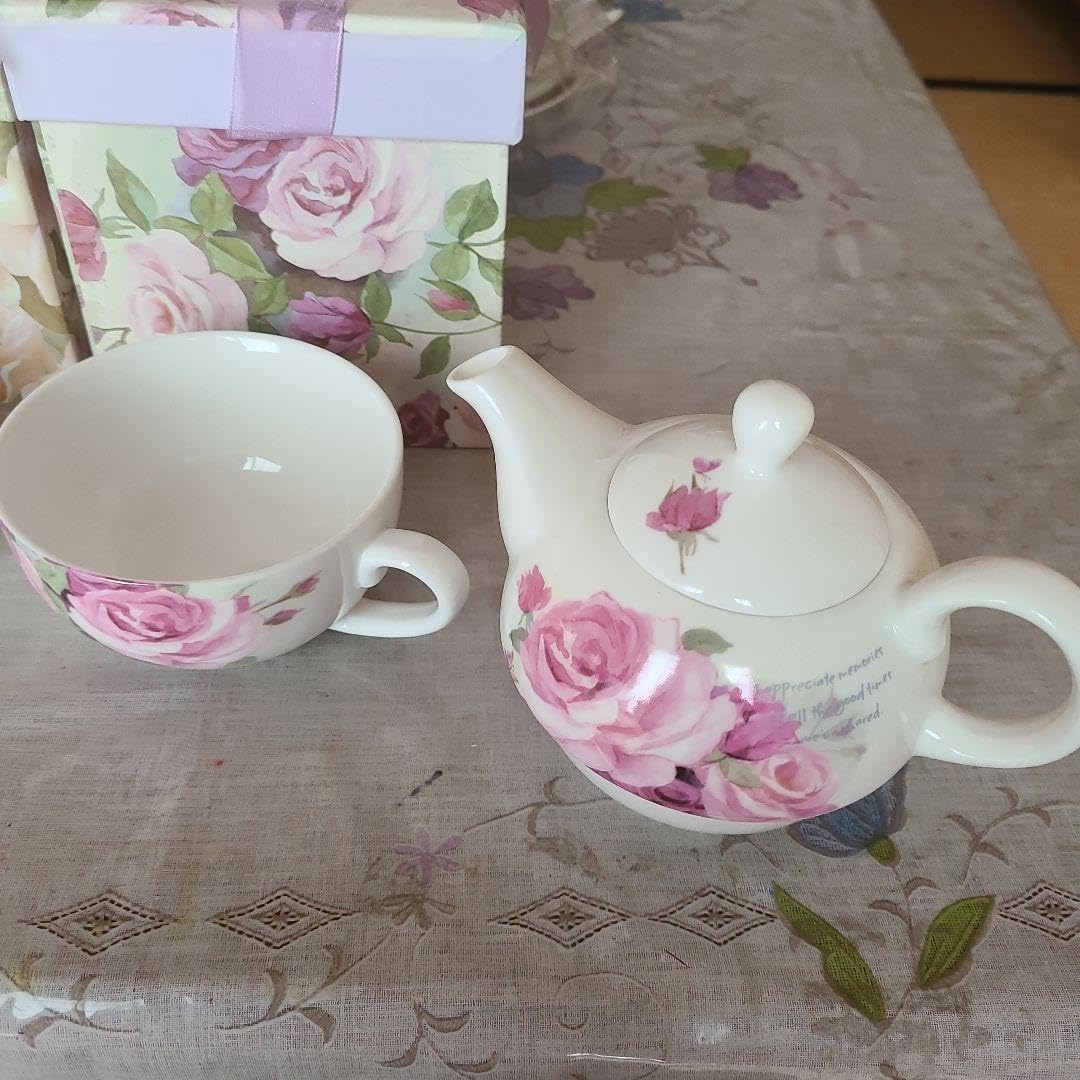 北欧風ピンク ティーセット カップコップ ティーポット トレイ付き 高級感 