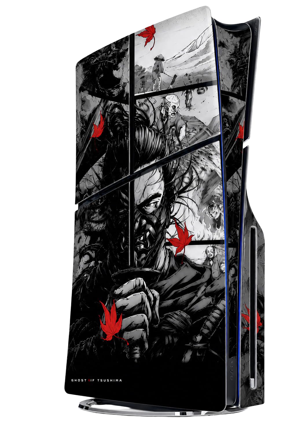 Wrapverse Slim Disc Console Vinyl Skin – Samurai Edition | Premium Protective Decal | Scratch Resistant | Bubble-Free Finish | Easy to Apply & Remove