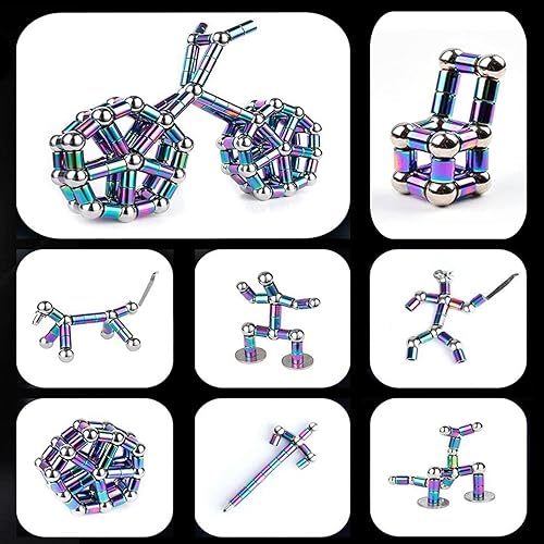 Miniatura 3 de Bolígrafo de juguete para ansiedad, bolígrafo magnético de metal para descompresión, juguetes de escritorio, multifuncional, deformable, bolígrafo