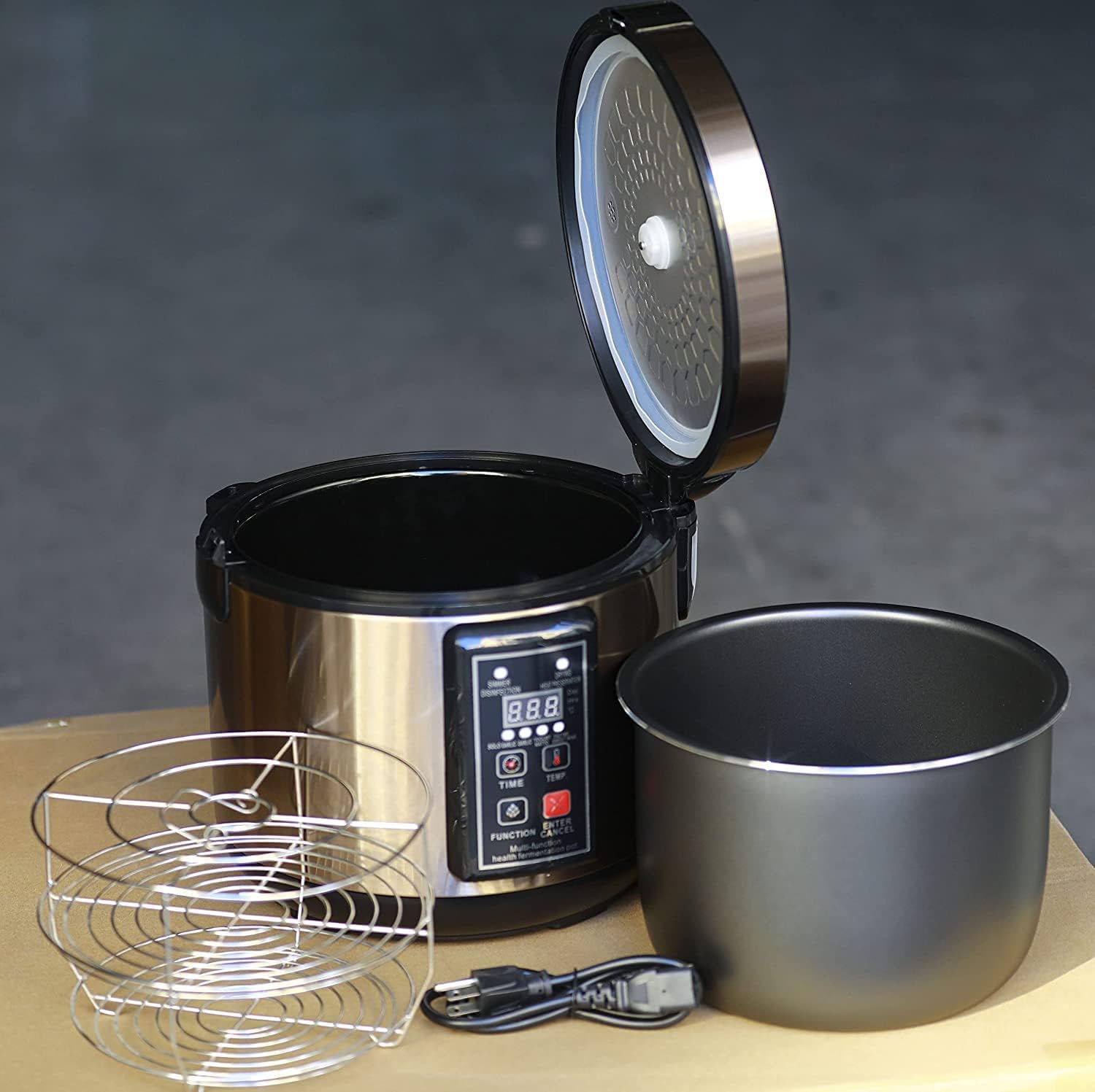 6L Black Garlic Fermenter,Multi-functional Yogurt Pot,Kimchi Machine,Sweet Rice Wine Maker,Full Automatic Control DIY Cooker