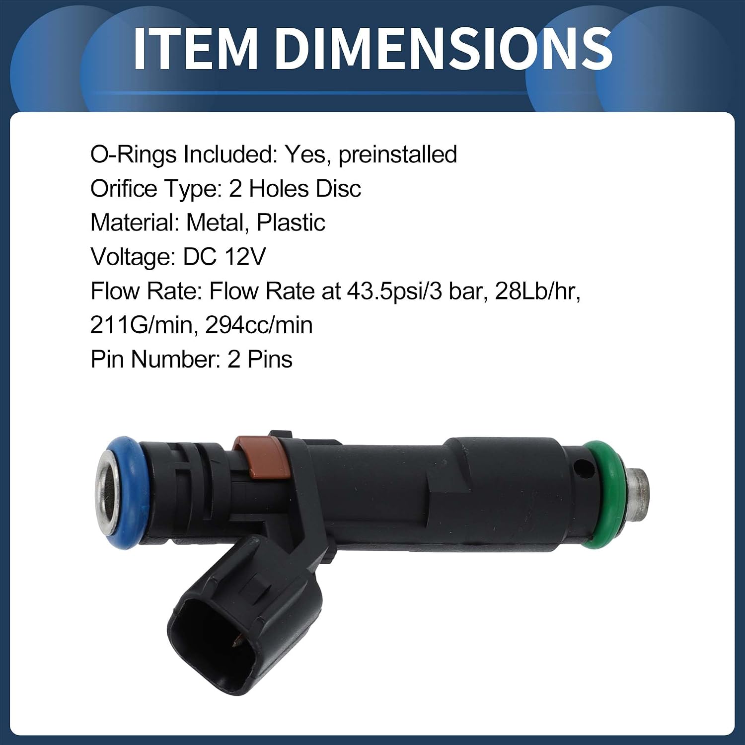 Fuel Injector, Engine Fuel Injection Nozzle No.5C3Z-9F593-DC for FORD F-150 V8 2005-2006 5.4L for FORD F-250 F-350 SUPER-DUTY 05-07 5.4L Black, 8 Pcs