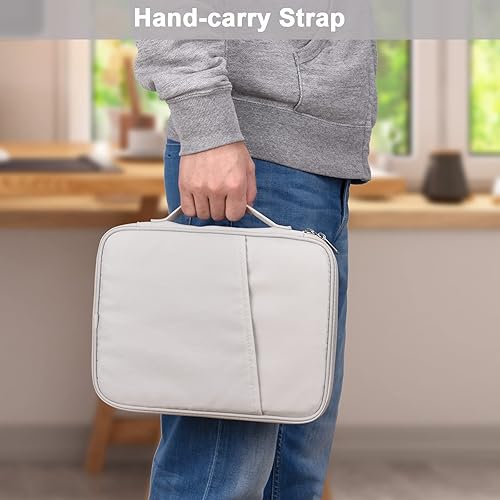 Miniatura 5 de Funda organizadora de viaje para iPad de 11 pulgadas, bolsa acolchada para iPad Pro de 11 pulgadas (M4), iPad 10.9 (10. generación), iPad Air de 11