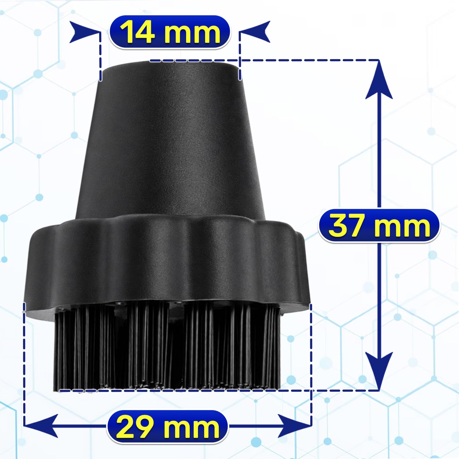 Cepillo Limpiador Redondo 3 Piezas para Polti Vaporetto