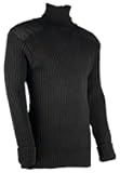 TW Kempton Chatham Woolly Pully Roll Neck Sweater - Black - Large