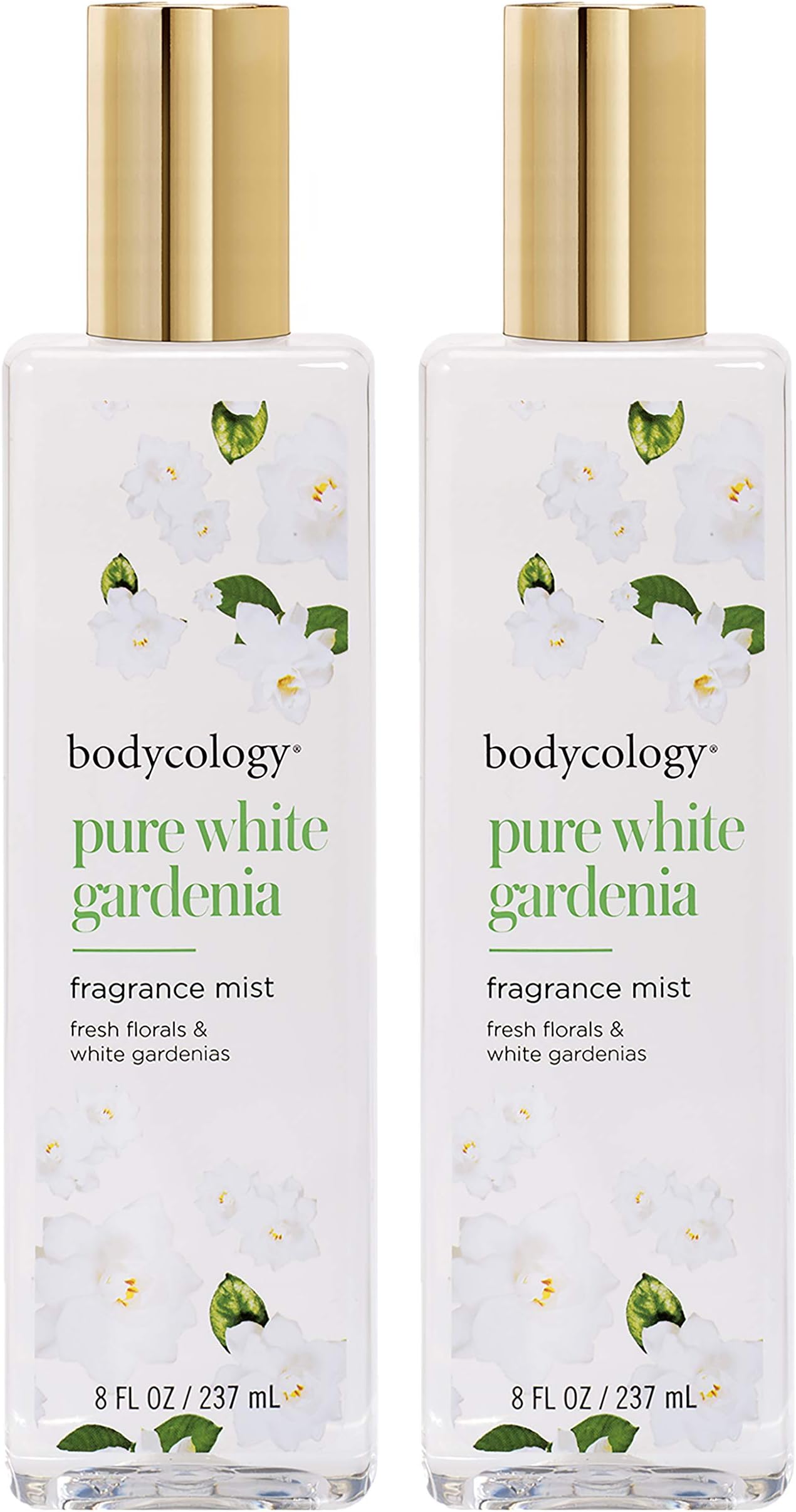 Bodycology Pure White Gardenia 8 fl.oz. Fragrance Mist Spray For Women (Pack of 2) Bodycology