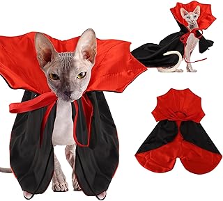 Halloween Pet Costume, Dog Costume Cat Costume Dog Cape Costume Halloween Pet Cloak Interesting Dog Witch Costume for Small Medium Cats Dogs for Halloween Party