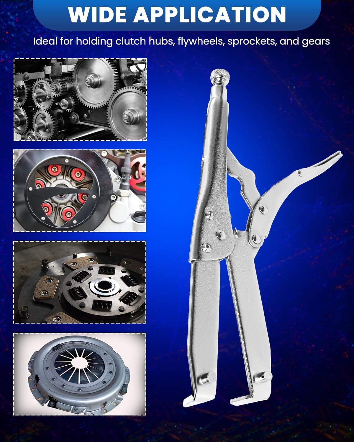 SIXIWANZI Clutch Holding Tool, Motorcycle Clutch Hub Basket Holder, Heavy Duty Flywheel Holding Tool