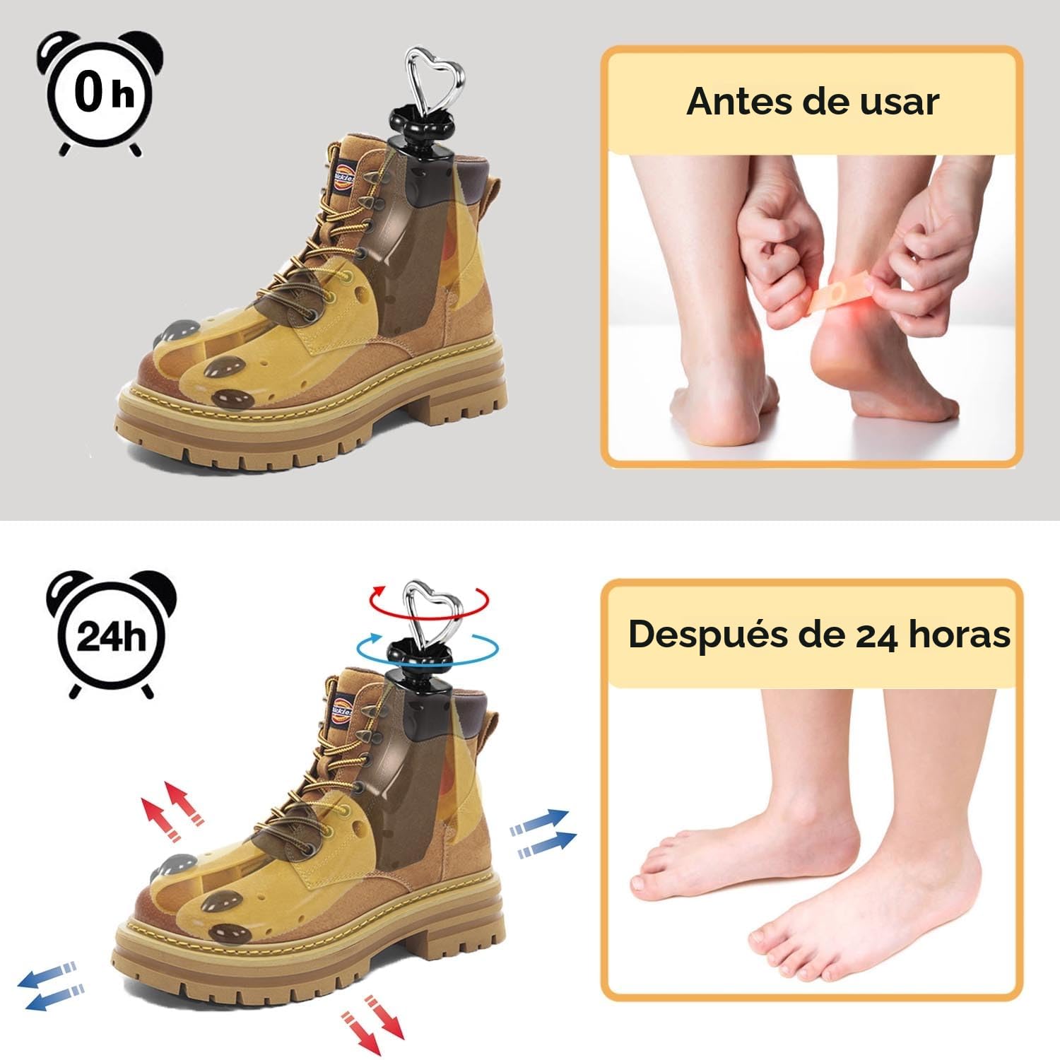 Hormas para Zapatos Ensanchador, Horma Zapatos Ajustable Longitud y Anchura para Mujer Hombre Botas (Paquete de 1)