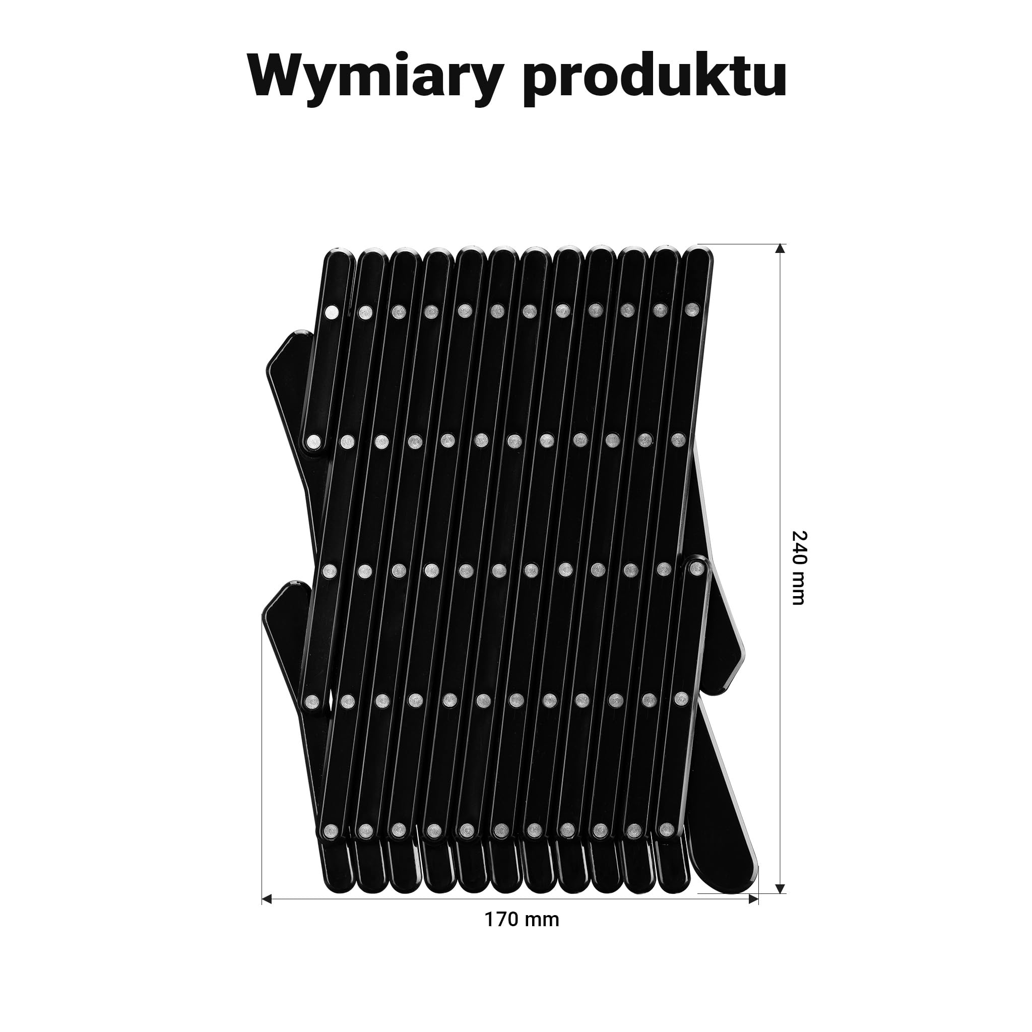 Fudajo Kratka wentylacyjna do samochodu dla psa lub kota czarna 177x240mm duża krata ochronna na okno samochodu