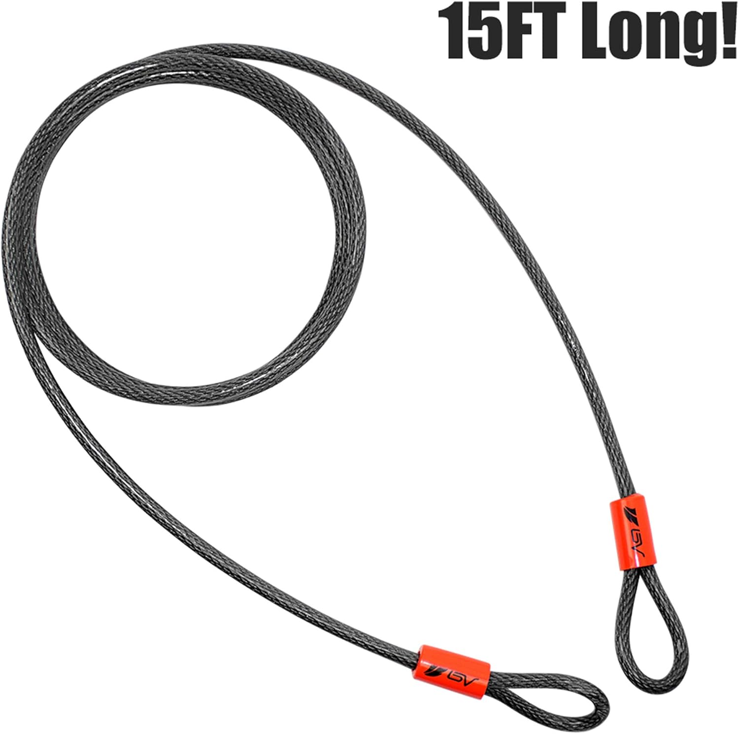 Long Bike Lock Cable 10 Feet BV Cut-Resistant Bike Lock