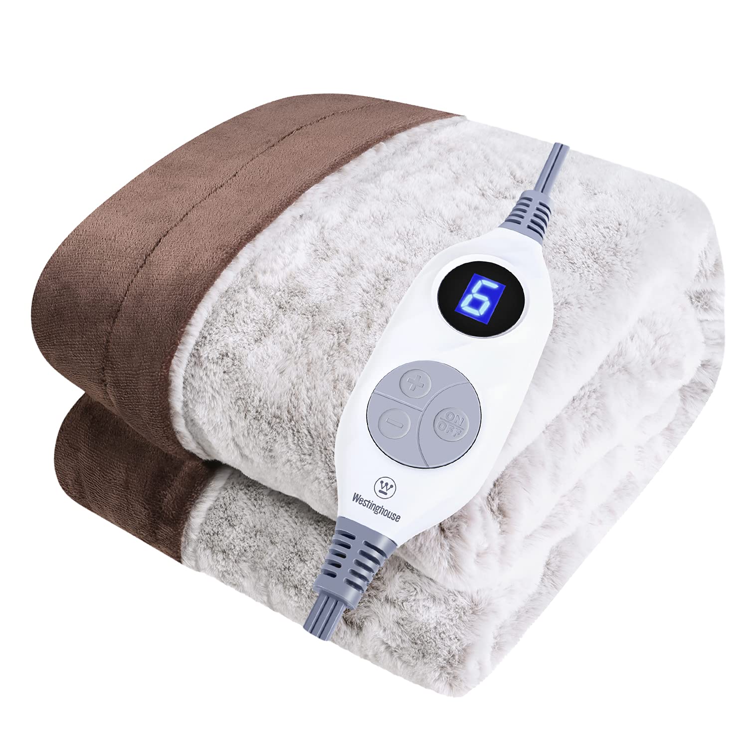 Westinghouse Electric Blanket Queen Size 84x90 Heated Throw Flannel to