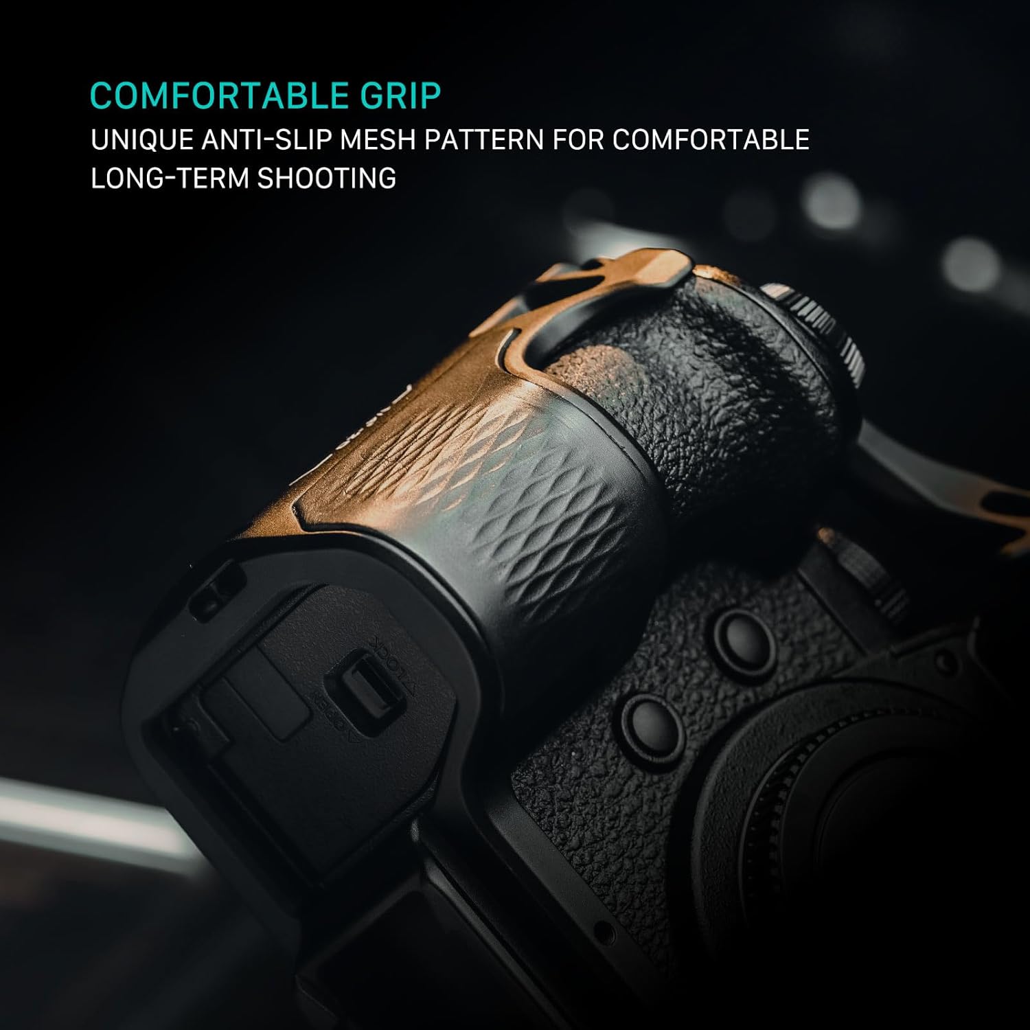 Camera Cage for Panasonic G9 II Basic Kit | NATO Rail, Cold Shoe, and 3/8"-16 and 1/4"-20 Threads | ARCA BasePlate | Supports 15mm Rod Accessories | Black | TA-T63-A-B