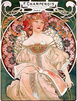 Wee Blue Coo Alphonse Mucha Champenois Old Master Painting Unframed Wall Art Print Poster Home Decor Premium