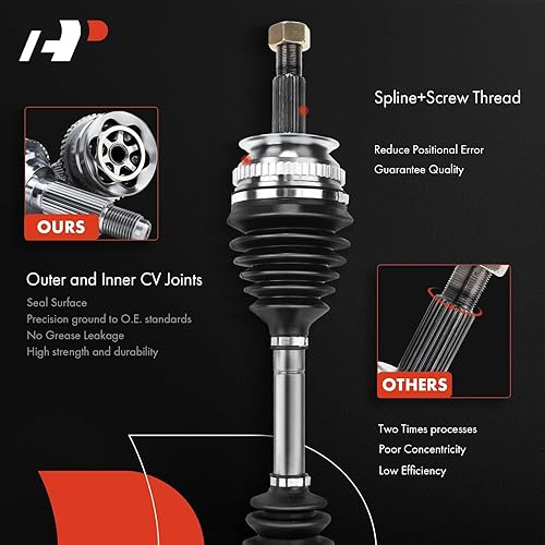 Miniatura 4 de A-Premium Conjunto de eje CV compatible con Ford Escape 2009-2012 2.5L, Escape 2009-2012 3.0L y Mazda Tribute 2009-2011 y Mercury Mariner 2009-2011,