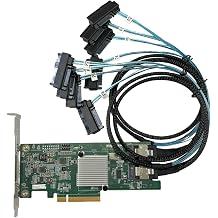 9207-8i SAS2308 SATA/SAS 6Gb/s PCI-E 3.0 HBA LSI FWP20 IT Mode for ZFS FreeNAS unRAID+ 2 * 8087-8482 SAS Cable