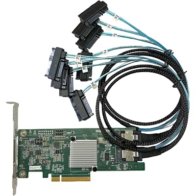 9207-8i SAS2308 SATA/SAS 6Gb/s PCI-E 3.0 HBA LSI FW:P20 IT Mode for ZFS FreeNAS unRAID+ 2 * 8087-8482 SAS Cable