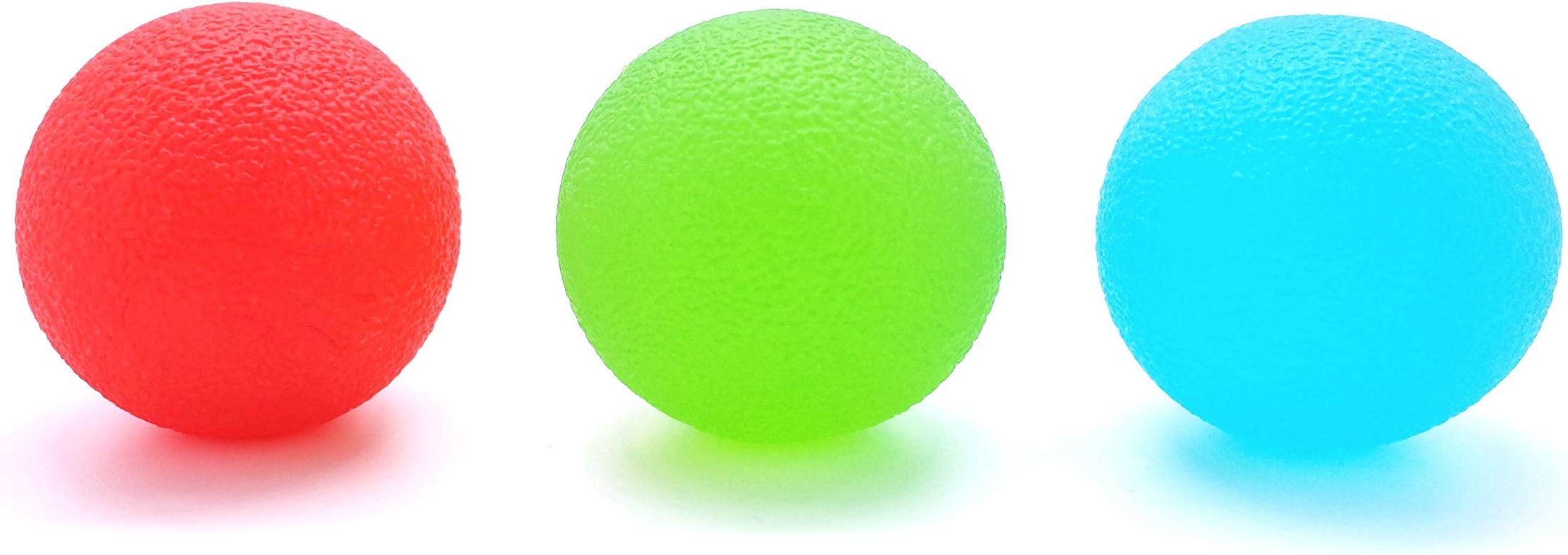 Hand Stress Balls - Hand Therapy Balls - Hand Squeeze Balls - Hand Grip Balls for Stress Relief, Arthritis Pain Relief, Strengthening Therapy, Set of 3 Resistance Squeeze Balls