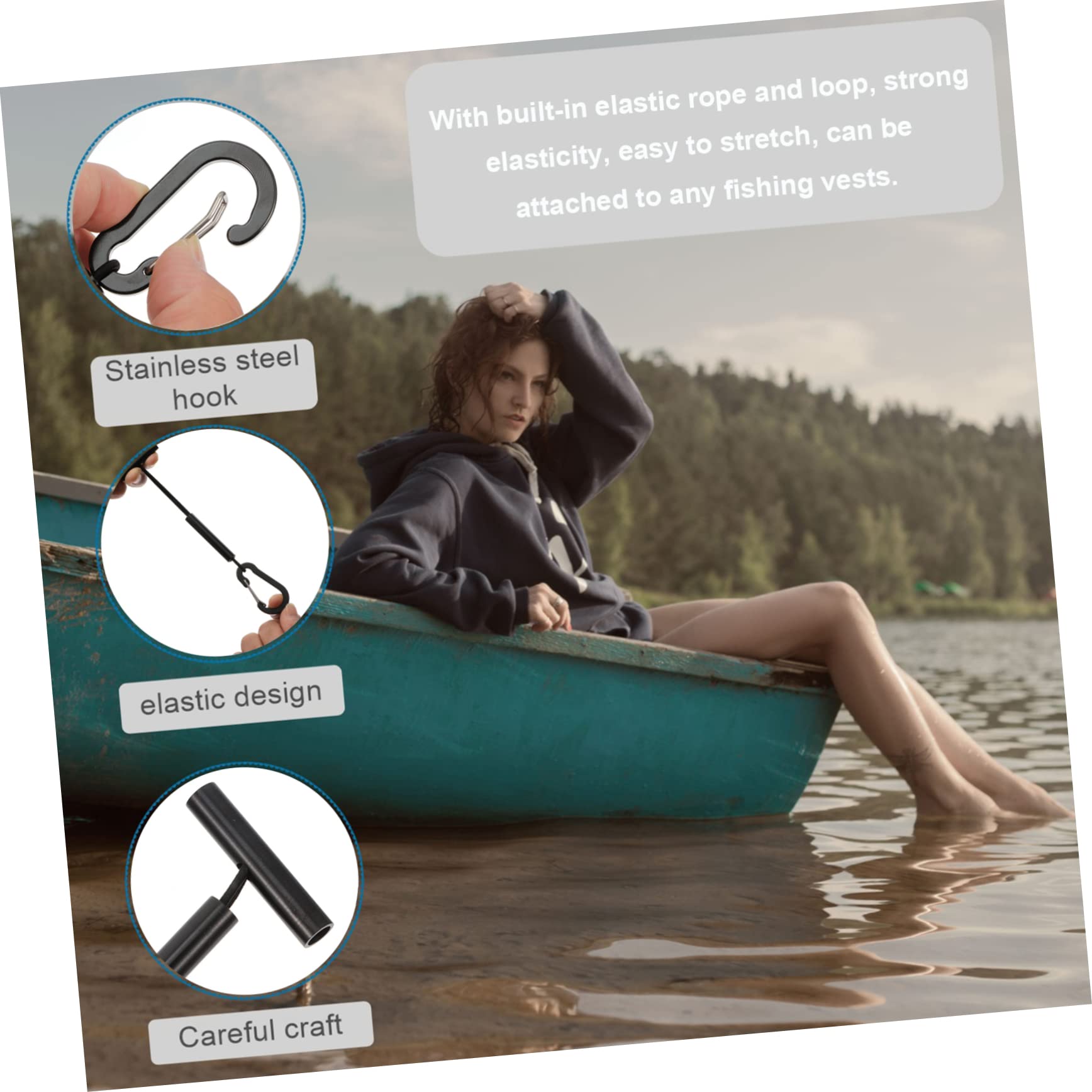 VANZACK 3sets Portable Line Holder Convenient Fishing Tools for Organizing Lines Lightweight and Rustproof Easily to Vests Bags for Outdoor Fishing Activities